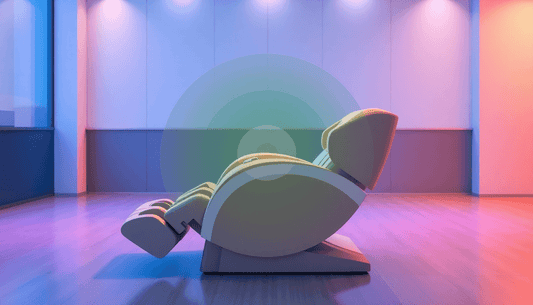 Fujiiryoki massage chair techniques showcased in a modern wellness space.