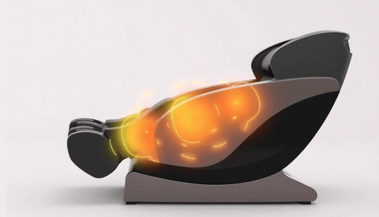 Fujiiryoki massage techniques 2026, featuring advanced massage chair with heated zones for effective therapy.