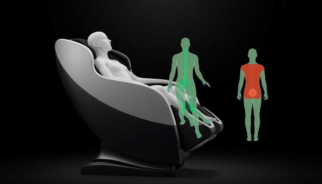 Synca Massage Chairs Visual Presentation: Linking Swedish, Deep Tissue, Shiatsu & Reflexology Protocols to Ankles, Neck, Feet and Clinical Benefits