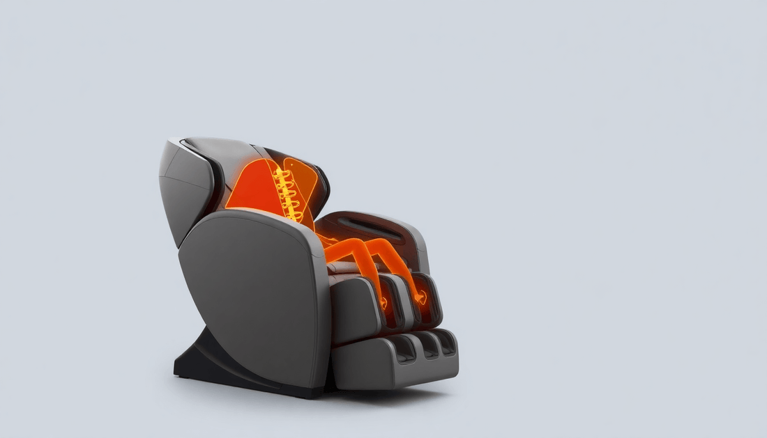 Fujiiryoki massage techniques in an advanced massage chair highlighting ergonomic design and relaxation features.