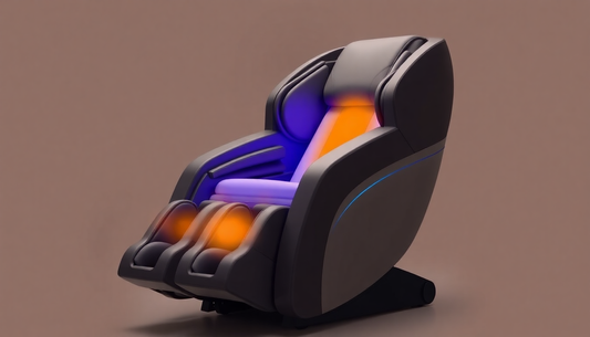 Fujiiryoki massage chair demonstrating targeted massage techniques for wellness and relaxation.