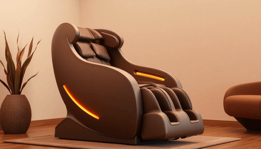 Fujiiryoki massage chairs 2026 guide showcasing a modern massage chair in a cozy interior setting.