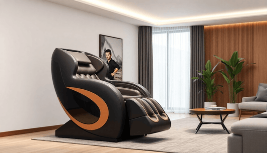 Fujiiryoki massage chairs 2025 in a modern living room setting with natural light and indoor plants.