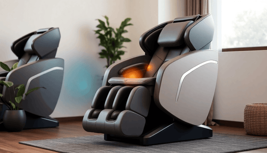 Fujiiryoki massage chair techniques showcased in a modern living room setting with ergonomic design and advanced features.