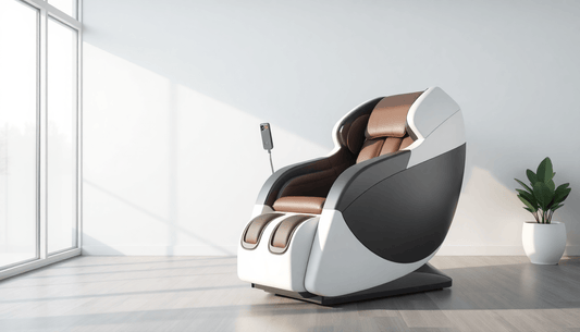 Fujiiryoki massage chair techniques showcased in a modern relaxation setting.